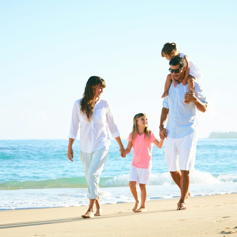 Happy Family on the Beach